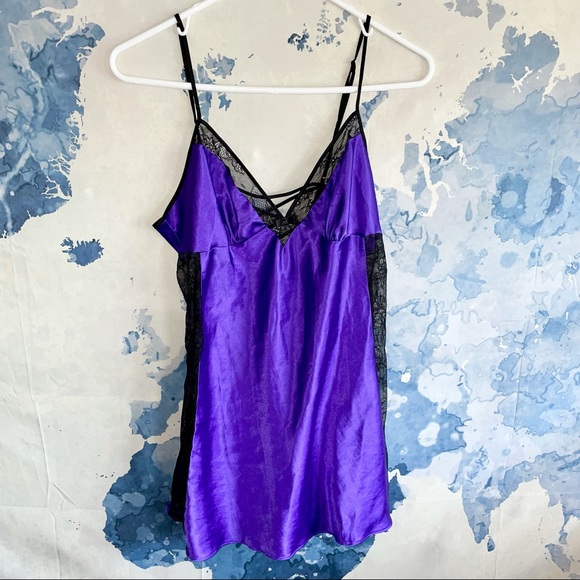 Victoria's Secret | Intimates & Sleepwear | Victorias Secret Purple Slip  Dress Sleepwear | Poshmark